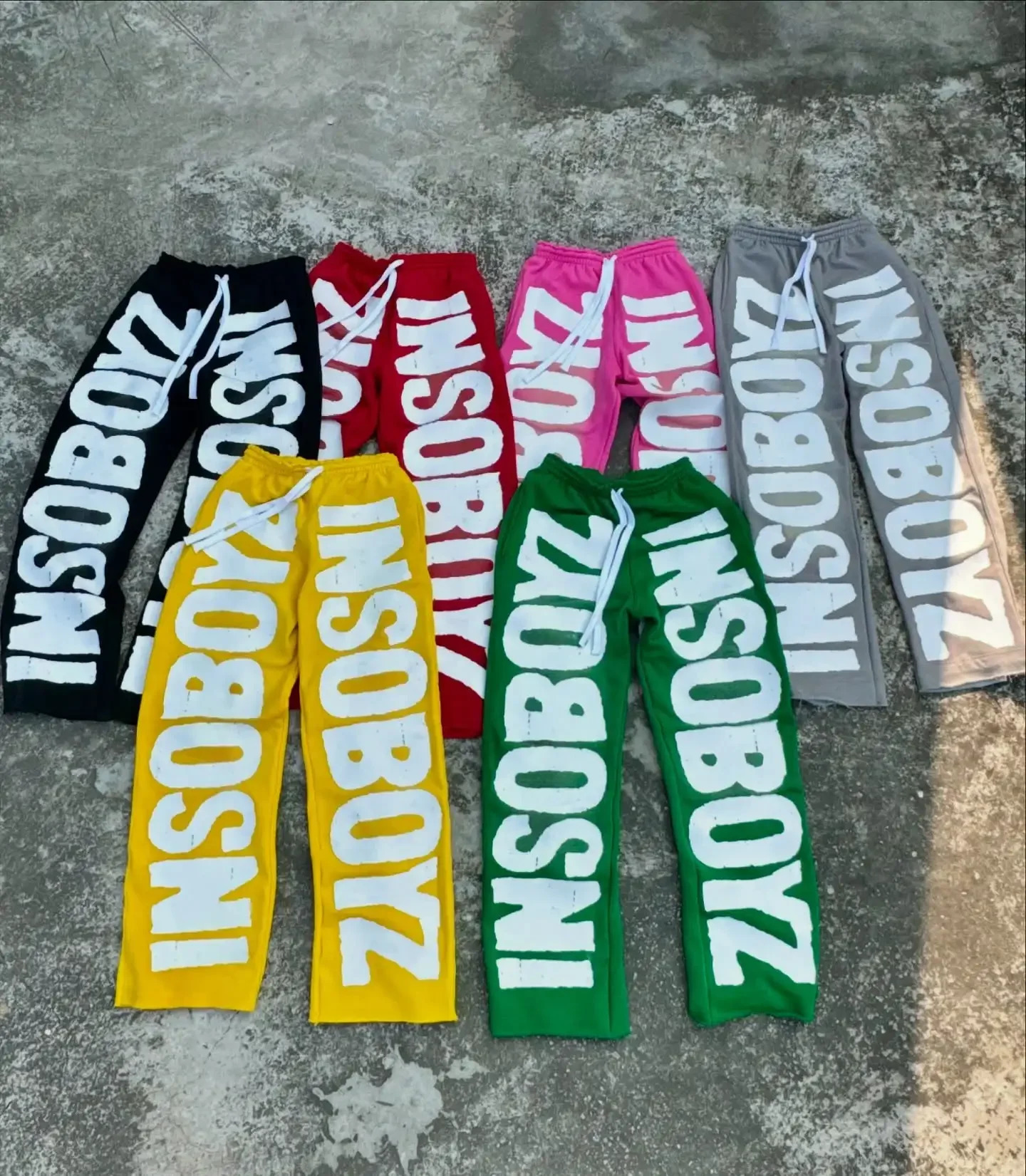 Y2K American Fashion Oversized Letters Loose Jogging Pants Mens and Womens Harajuku Hip-Hop Letters Casual Joker Sweatpants 250806