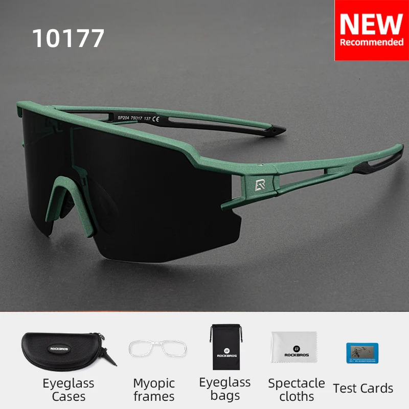 ROCKBROS Cycling Glasses Pochromic Eye Protecting Eyewear Goggles Windproof Bicycle Outdoor Sports Sunglasses 250806