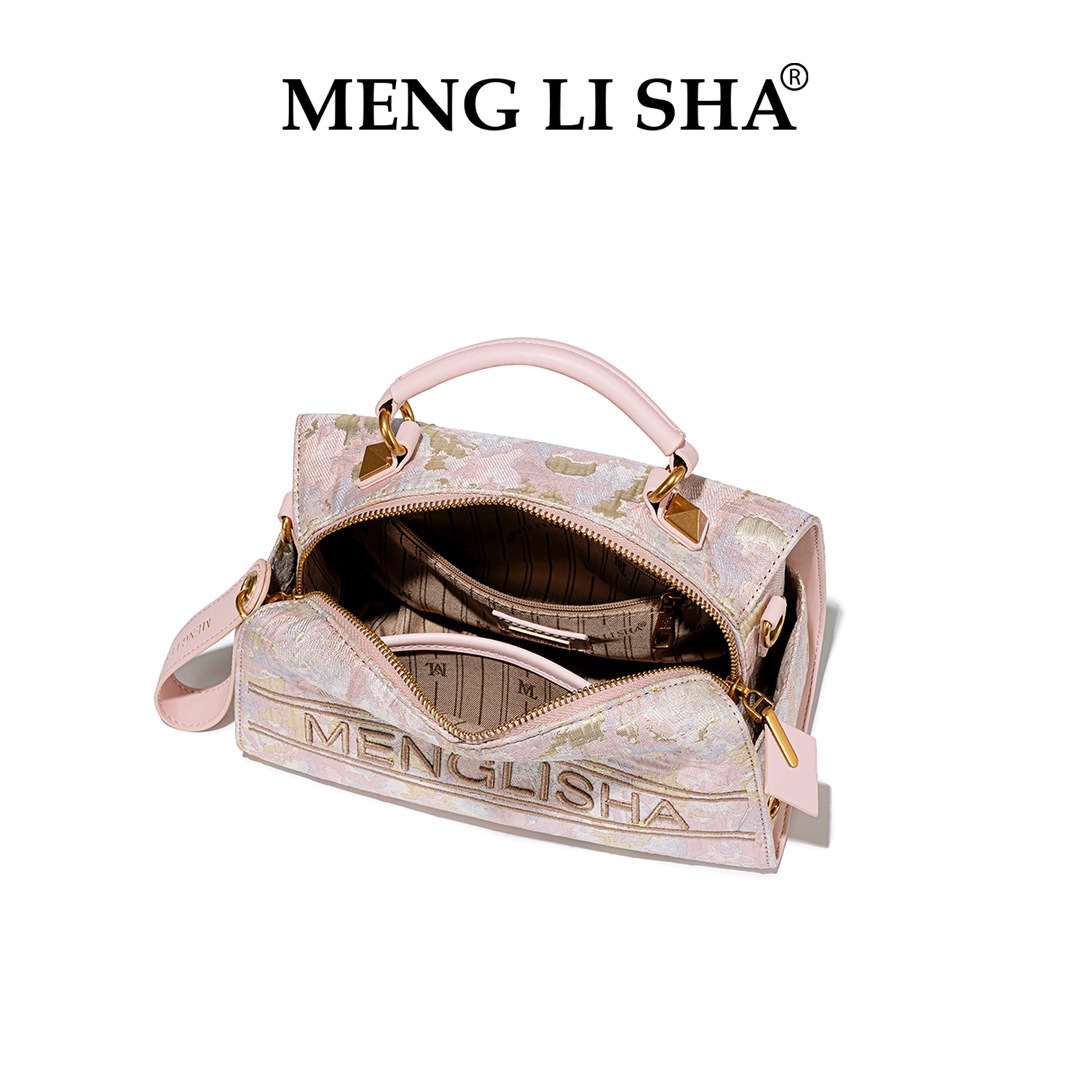 MENGLISHA spring and summer new women's bag light luxury simple handbag commuting to work large-capacity one-shoulder crossbody bag