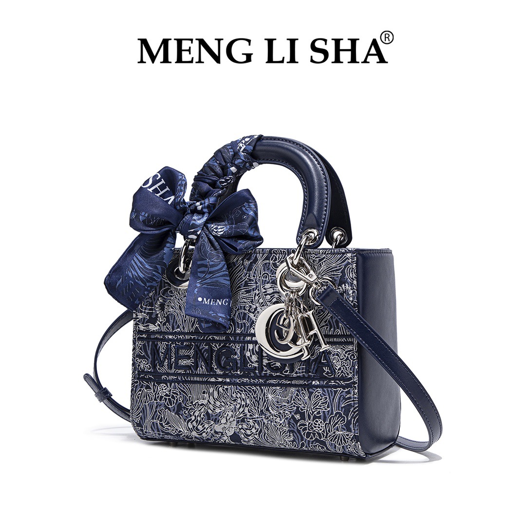 MENG LI SHA Korean Retro One Shoulder Crossbody Daisy Bag Women's 2025 New Niche High-End Casual Versatile Portable Tote Bag