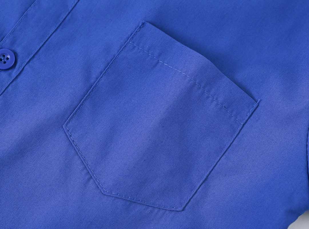 Childrens shirt in the spring and autumn new boys and girls suit collar shirt Childrens solid color long sleeve shirt X2508061