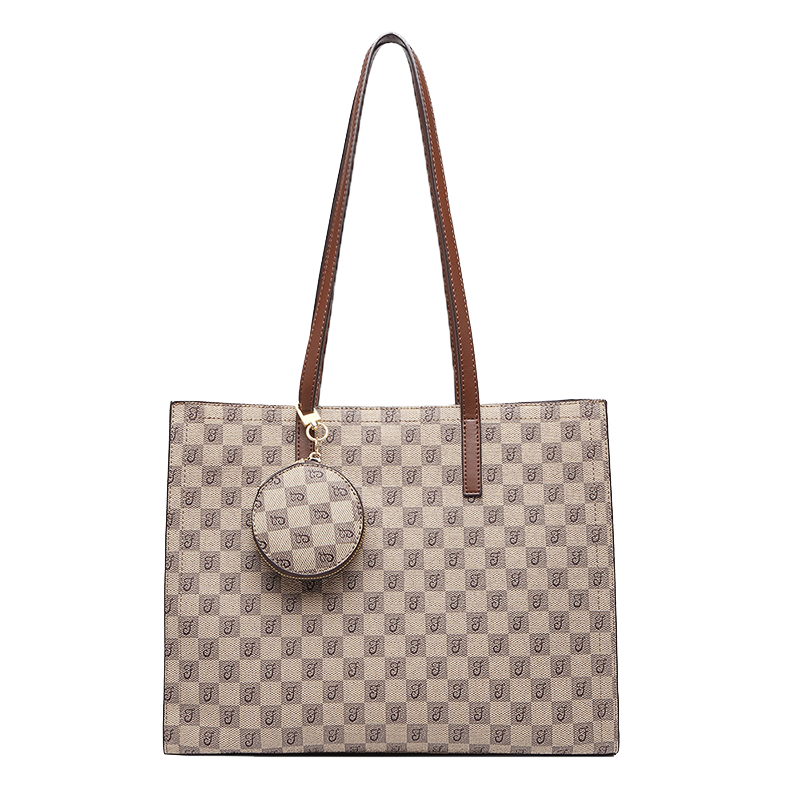 MKF designer bag free shipping Light luxury High quality casual tote bag versatile classic Check Plaid Tartan high-capacity vintage handbag for woman