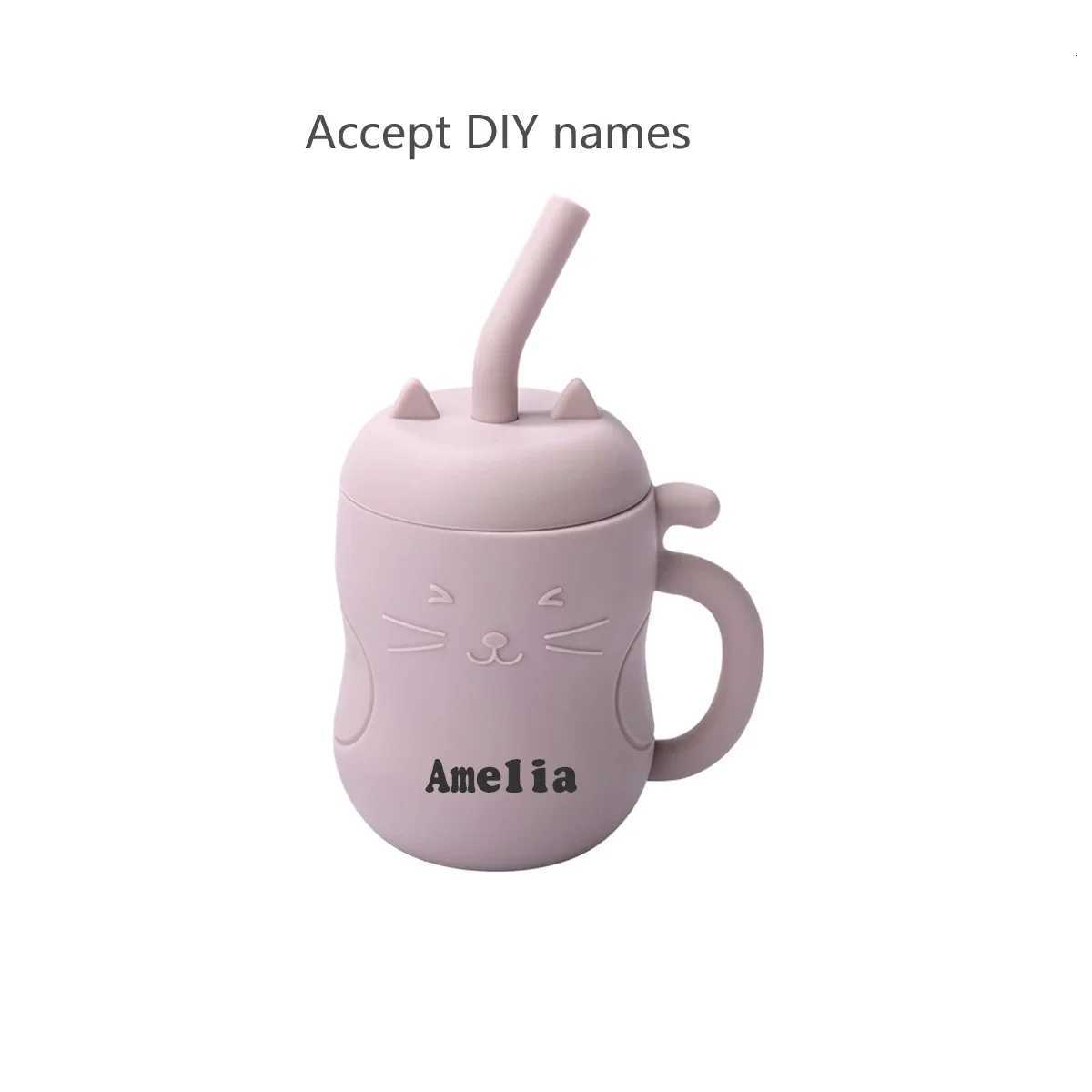 150ML Baby Learning Feeding Cup Kid Feeding Drinkware Straw Bottles Anti-Hot Leakproof Silicone Tableware Toddler Water Bottle X2508061