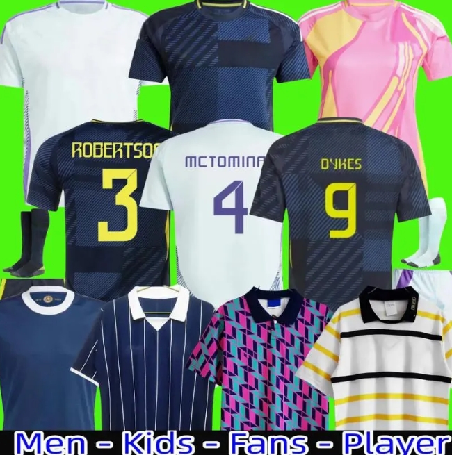 2025 ScotlandS Soccer Jerseys 2025 2026 ROBERTSON McTominay McGREGOR SHANKLAND MCGREGOR Football Shirt Homemaillot de Foot men kids kits unifrom pink WOMEN 150TH