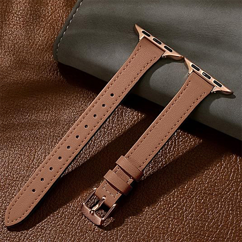 Premium Sleek Leather Band - Waterproof Compatible with Various Size Watches - QBD