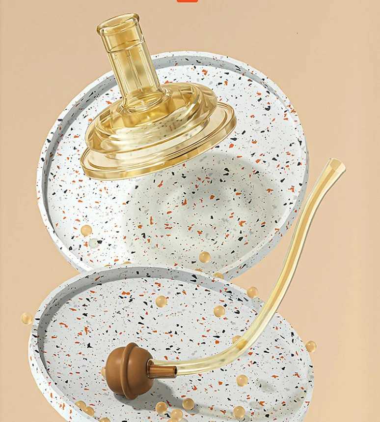 PPSU baby bottle baby straw detached milk bottle anti-drop and anti-colic suction nozzle straw ball water cup X250806
