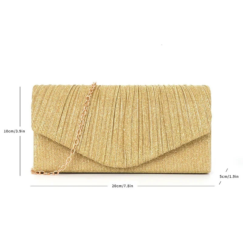 Fashion Chain Shoulder Bags Wedding Party Purse Ladies Evening Bags Sequins Clutches Women Glitter Banquet Handbags 250730