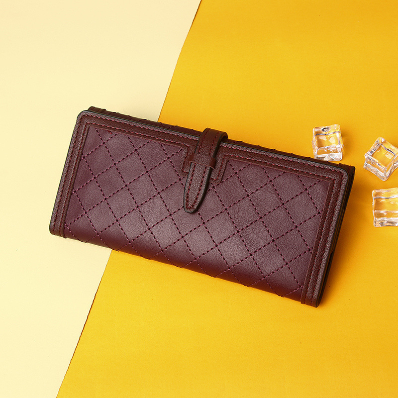 Long Wallet for Women New Niche Design 70% off Quilted Embroidery Coin Purse Clutch