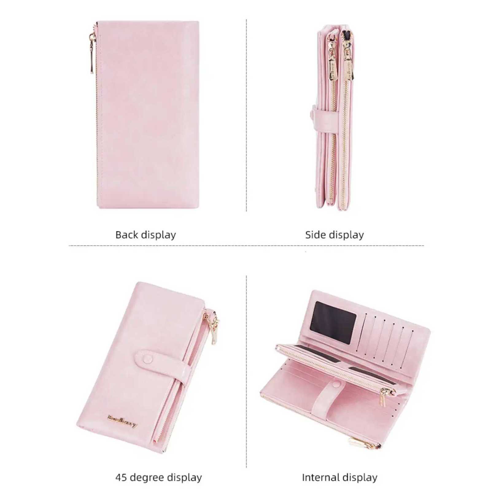 Oil Wax Leather Womens Long Wallet With Double Zipper Buckle Large Capacity Clutch Bag Multi-Card HolderXJ250806