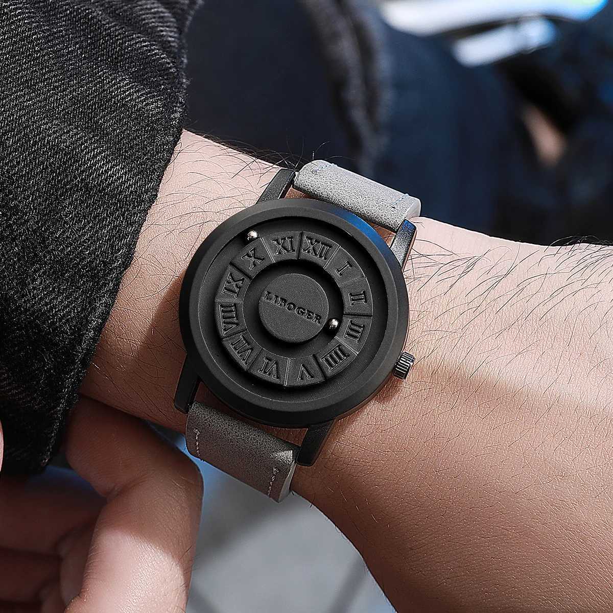 Fashion Magnetic Suspension Mens Casual Sports Roma Dial Wristwatch for Men (Without Box) W250806