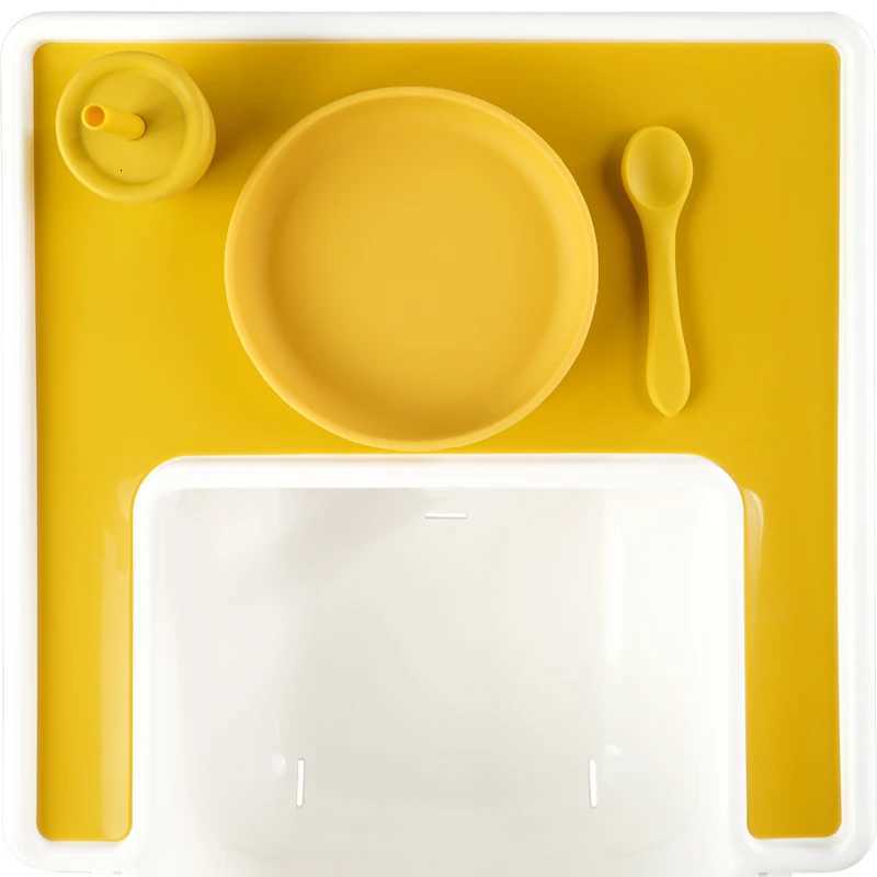 1PCS Baby Silicone Dining Plate Kids Feeding Plate Sucker Bowl Children Dishes Toddler Feeding Tableware Baby Supplies X250806