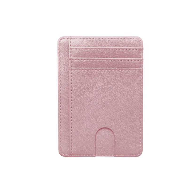 Slim PU Leather Wallet Credit ID Card Holder Purse Money Case Cover Portable Simple Exquisite Compact Unisex Storage Bag XJ250806