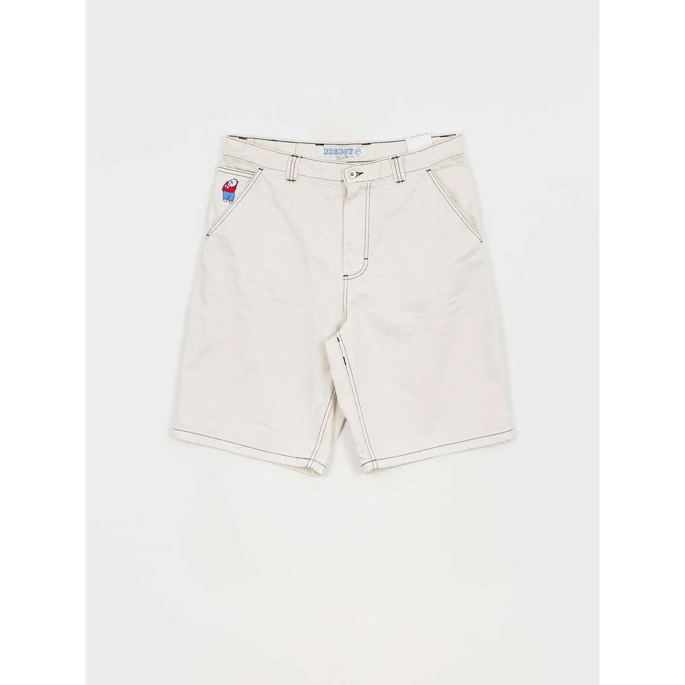 Polar Big Boy Skateboard Embroidered White Jeans Casual Shorts