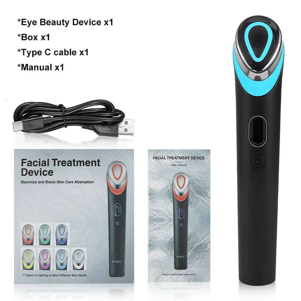 7In1 Age-R Booster EMS Microcurrent Facial Device Anti-Wrinkle Lift Massager Skin Tightening Beauty Tool Home Use Rejuvenation