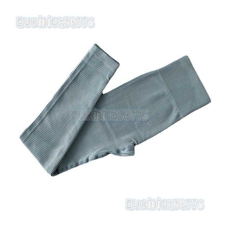 New Style Leggings for Outer Wear Spring Summer Solid Color Stretch Tight Sports Pants Yoga Fitness Threaded Long Pants High Elasticity H250806