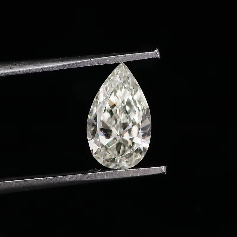 Wholesale Factory Price Pear Carat DEF VS 1-5carat Pear Cut Loose Lab Grown CVD Diamond for Making Jewelry