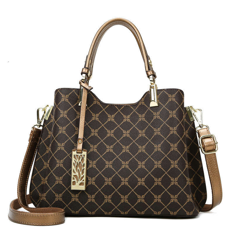 DHessentials Handbag New Versatile Printed Women's Fashionable Elegant Mom Large Capacity Commuter Tote Bag