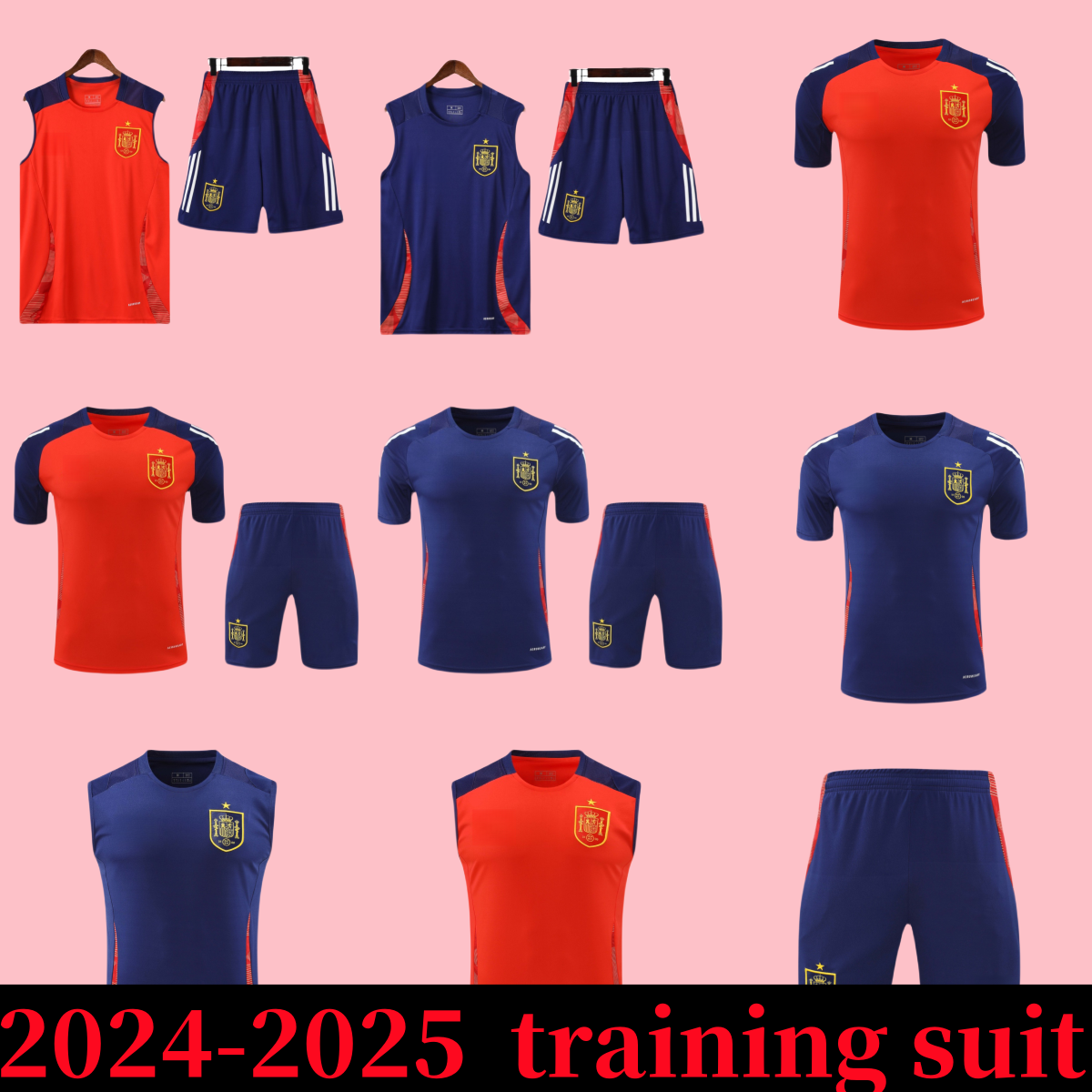 24 25 26 Spain training suit soccer jerseys PEDRI 2025 2026 Espana MORATA CARVAL fans Player football shirt men woman kids kits OLMO FERRAN RODRIGO LAMINE YAMAL