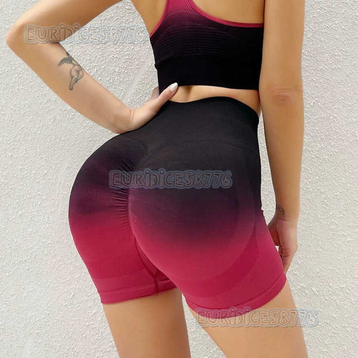 Gradient Sports Backless Shockproof Running Bra Fitness Yoga Outfit Shorts Tank Top Bra Womens Set H250806