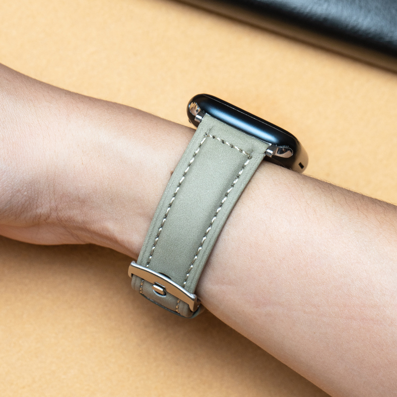 Sleek Waterproof Leather Watch Band with Adjustable Size Fit Durable genuine leather - PN1111