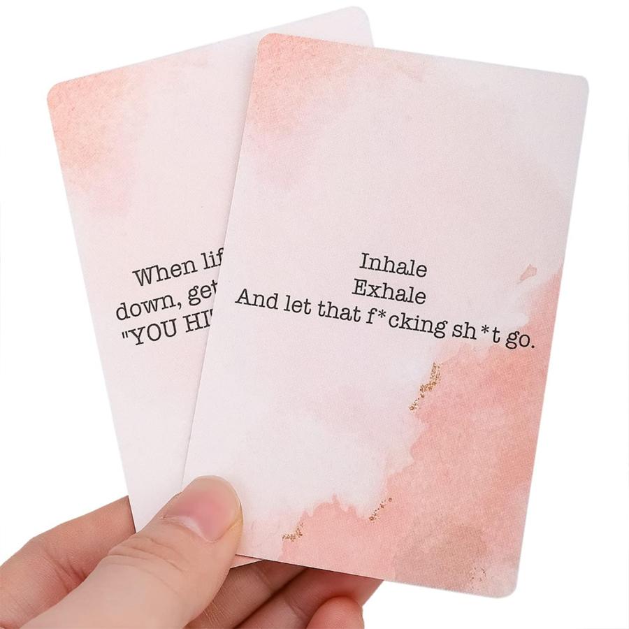 One box containing 53 "Affirmation Cards for Empowering Women - The Daily Motivation and Inspiration of Villains" - The perfect gift for wom