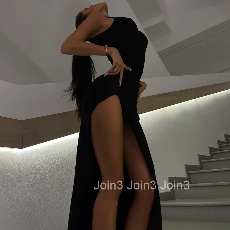 Elegant Black Sleeveless Sexy Dress Women Bar Club Party Backless Tank Dresses Skinny New Hot Selling Fashion For Summer