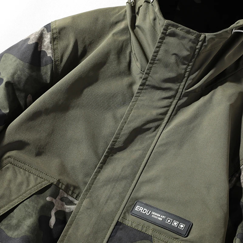 Military Bomber Jacket Men Fashion Casual Camping Jacket Coat Windproof Hooded Windbreaker Coats Male Oversize Outerwear 4XL250806