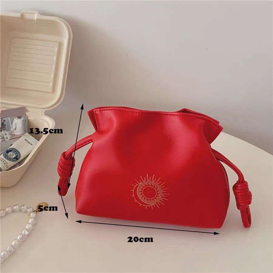 Designer Bag Tote bag Shoulder bag Makeup Festive Red New Style Lucky Clutch Waterproof Lipstick Key Storage Dumpling