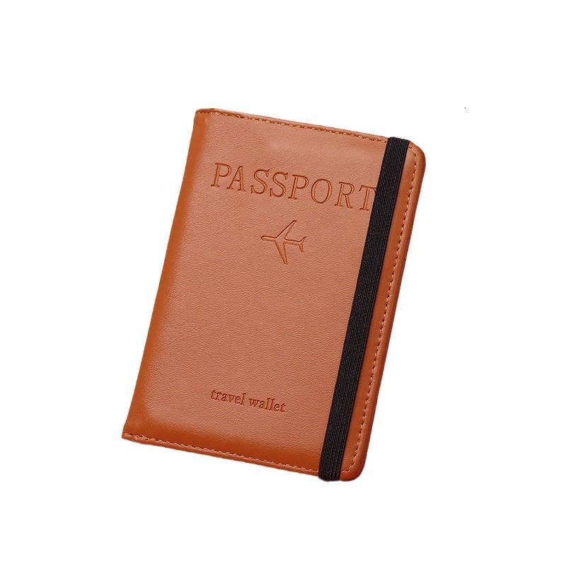 New PU Leather Card Anti-theft RFID Blocking Magnetic-proof Multi-functional ID Holder Simple Passport Case