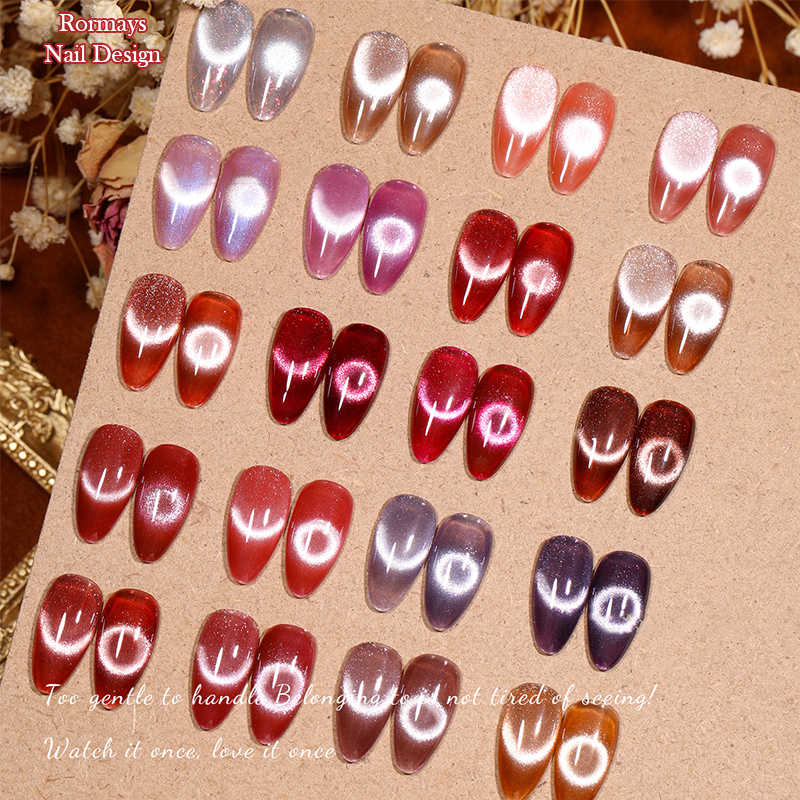 Rormays Dream Cat Eye gel Polishing 36 Semi permanent Shining Soaking Base Makeup White Star Sky Cat Eye Makeup Salon Nail Enhancement Wholesale Facto