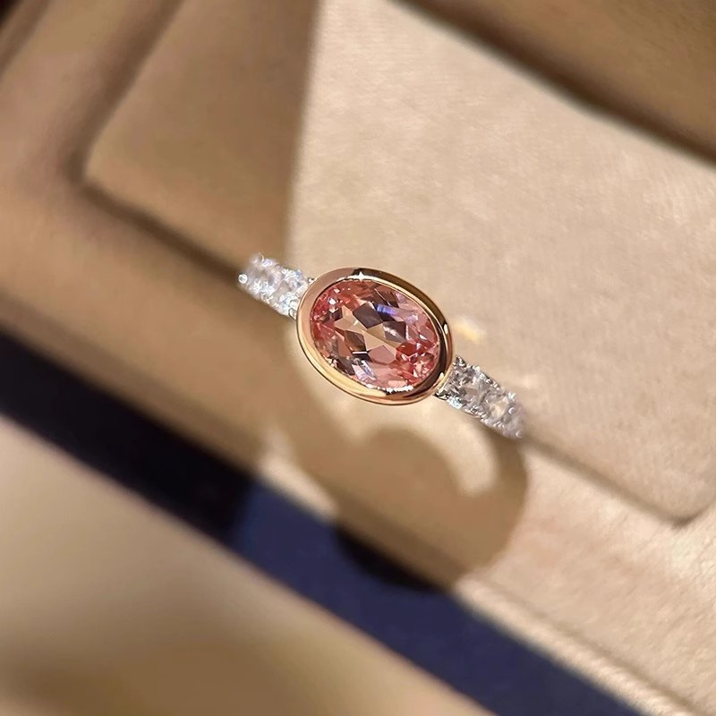 2025 Ins Top Sell Elegant Wedding Rings Simple Fashion Jewelry 925 Sterling Silver Oval Cut 5A Cubic Zircon CZ Diamond Gemstones Promise Women Open Ri