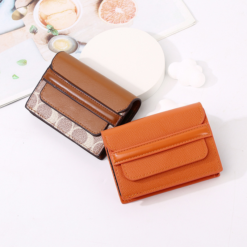 Holder for Women New Multi-Card Slot Compact Wallet ID Organizer High-End Large Capacity Card Clip