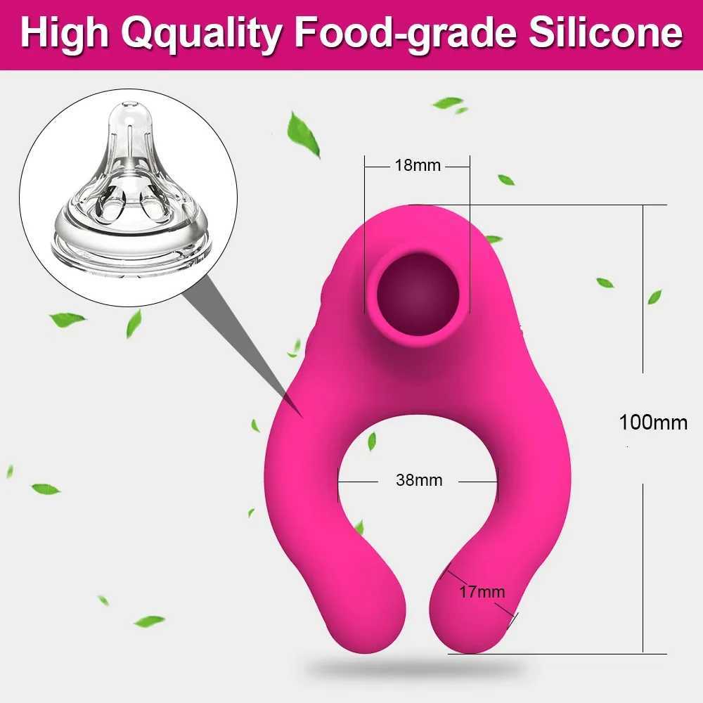 Penis Cock Ring Vibrator for Men Delay Ejaculation Stimulator Clit Sucker Dick Enlarger Ring Sex Toy for Men Couples Adult Goods XJ250806
