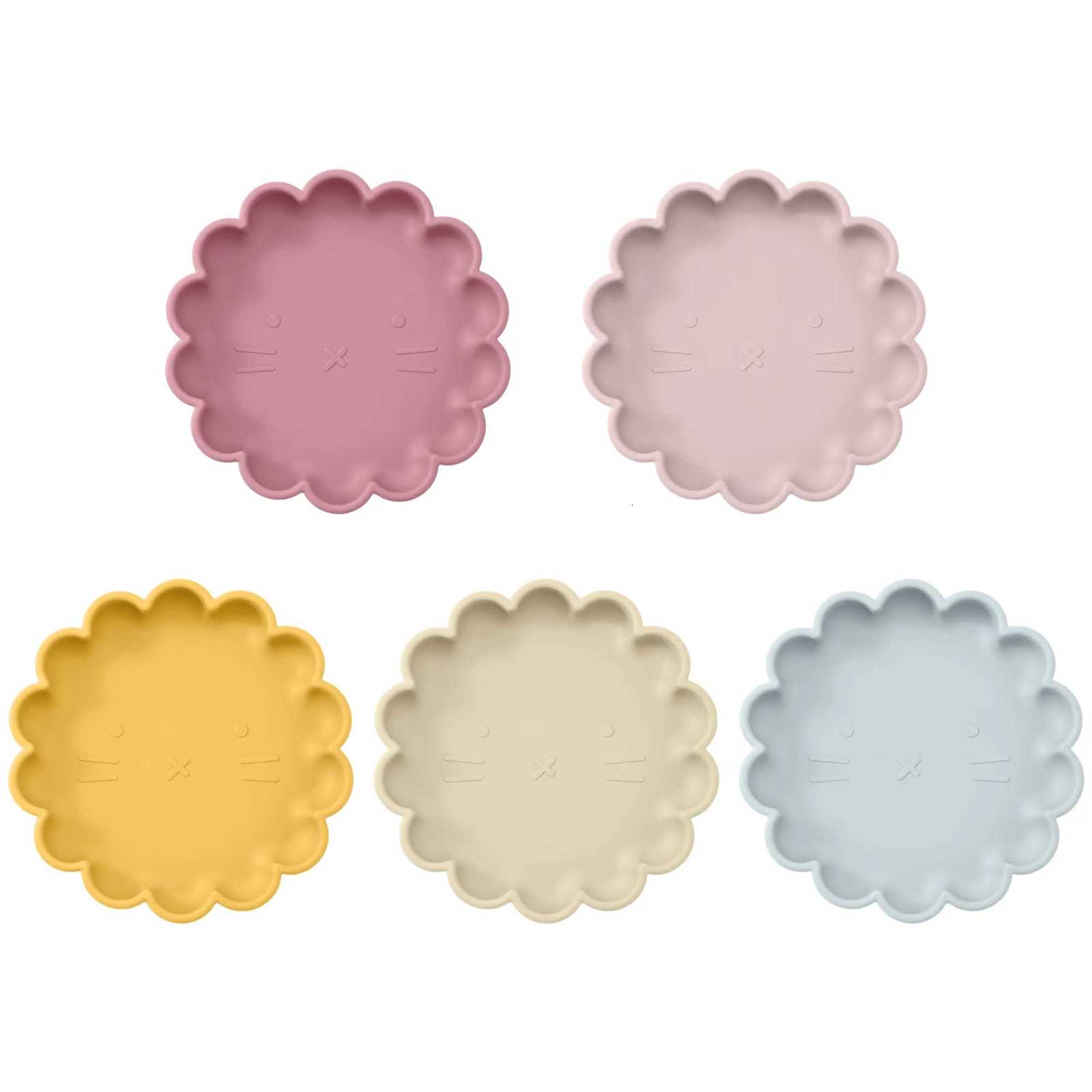 Color KidsBPA Free Silicone Cartoon Dishes Plate For Baby Silicone Baby Feeding Bowl Tableware Waterproof Suction Bowl Baby Stuff X250806