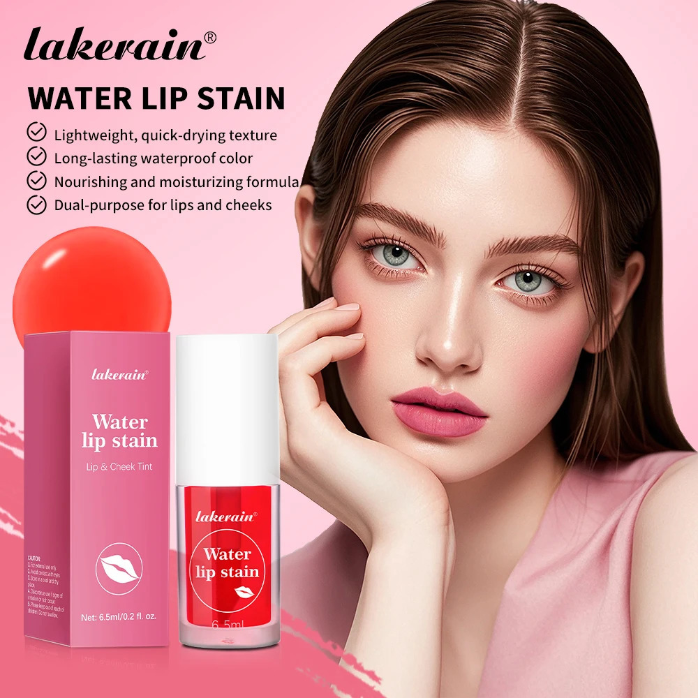 6Colors Water Lip Stain Lip Glaze Long Lasting Lip Ink Face Lip Dual Purpose Waterproof Liquid Cosmetic Makeup 250805