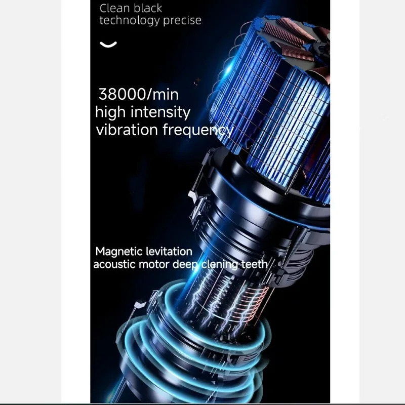 Three-Sided Adult Electric Toothbrush Rechargeable Sonic Vibration Waterproof Electric Toothbrush 250801