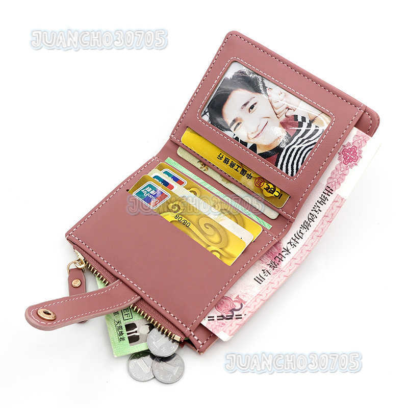 New Womens Wallet Fashion Simple Style Womens Short Wallet Multi-card Slot Coin Purse Clutch H250806