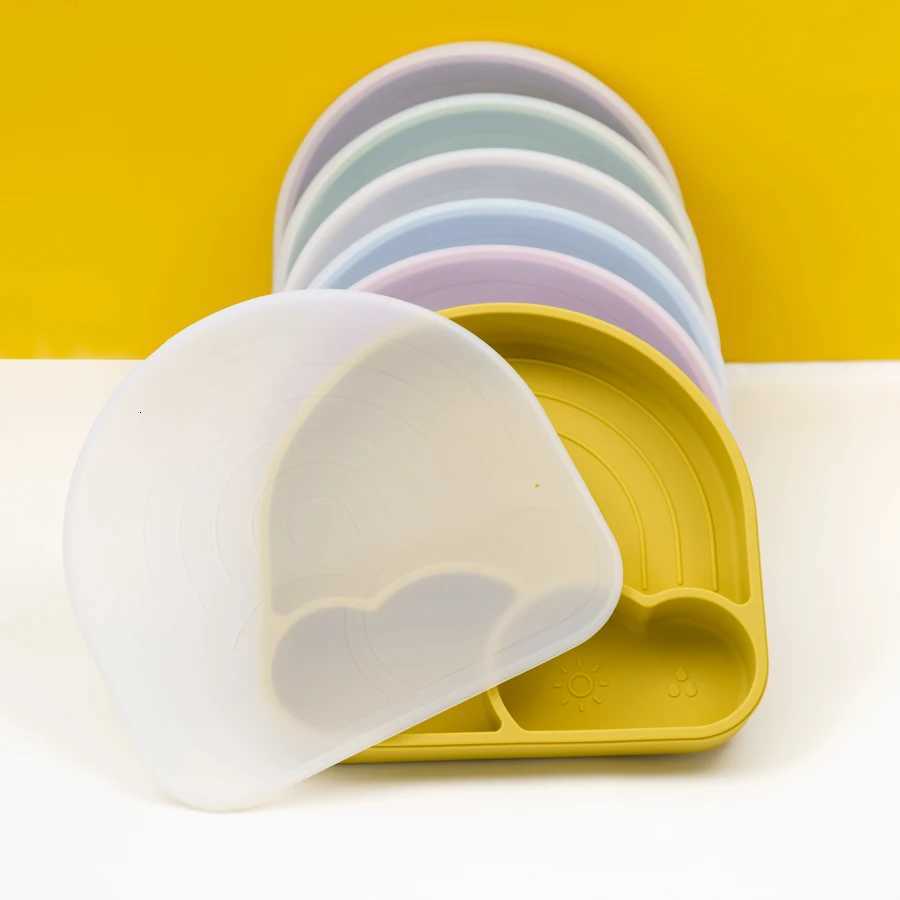 Baby Plate With Sucker Kids Feeding Bowl Toddle Cartoon Food Tray Waterproof Baby Dishes Training Childrens Tableware X250806