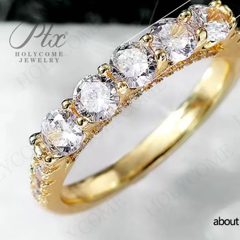 Custom Ring Band 925 Silver 10K 14K 18K Gold D VVS1 Moissanite Lab Grown Diamond High Quality Wedding Engagement Ring for Women