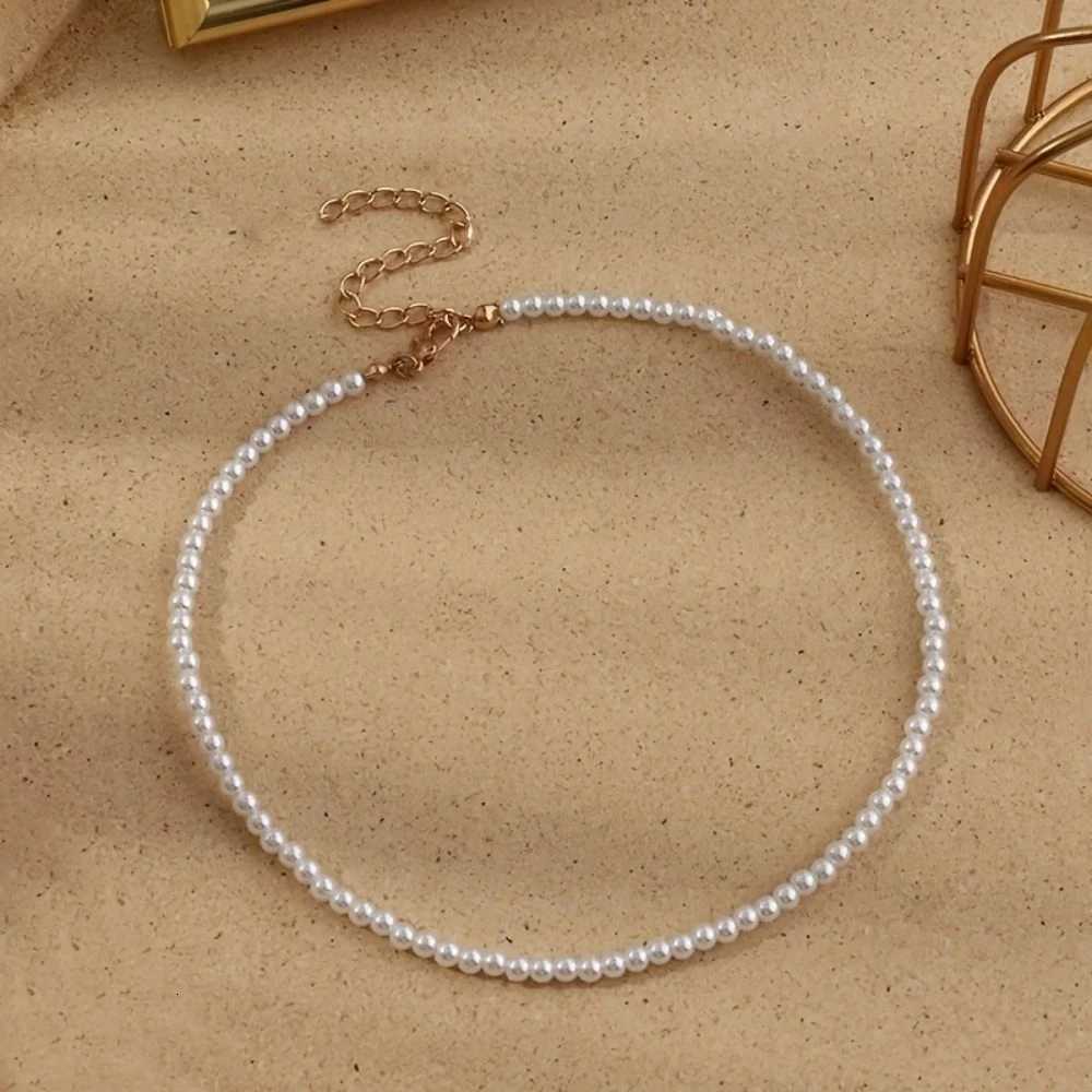 New Simple Imitation Freshwater Pearl Chain Necklaces For Women Wedding Love Gifts Necklace Fashion Glamor Jewelry Gifts Y250805