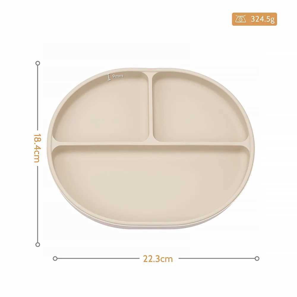 1PCS Baby Sucker Silicone Dining Plate BPA Free Children Dishes Suction Toddle Training Tableware Kids Feeding Bowls Baby Supplies X2508061