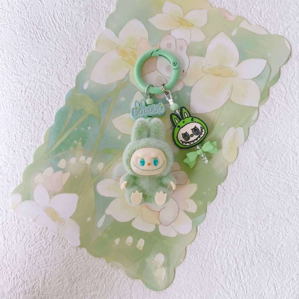 New Labubu Kawaii Aesthetic Plush Pretty Phone Chain Keychain Bags Wedding Party Accessories Keyrings Gifts for Women