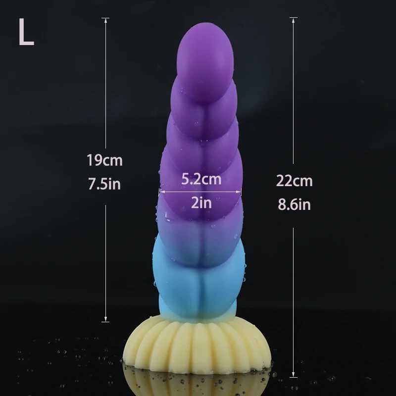 Simulated Dildo Anal Penetration Realistic Penis with Suction Cup Big Butt Plug Giant Monster Cock Dick Toy for Adults Men WomenXJ250806