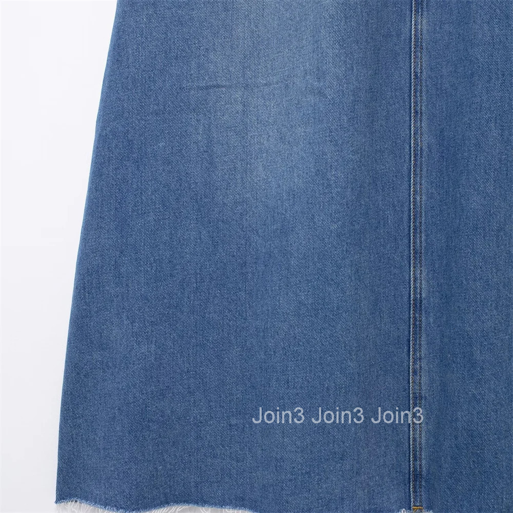 ZAR4 Summer New Womens Fashion and Elegance Royal Sister Vacation Style Hollow Split Denim Dress