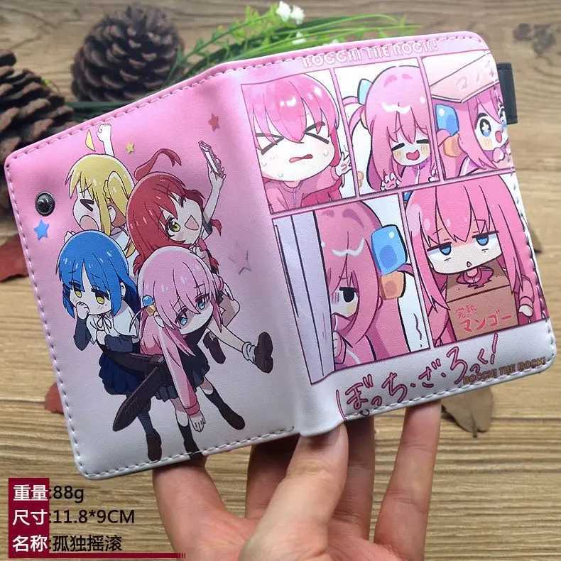 Anime Bocchi The Rock Gotoh Hitori Short Wallets Cute Ijichi Nijika Wallet with Coin PocketsXJ250806