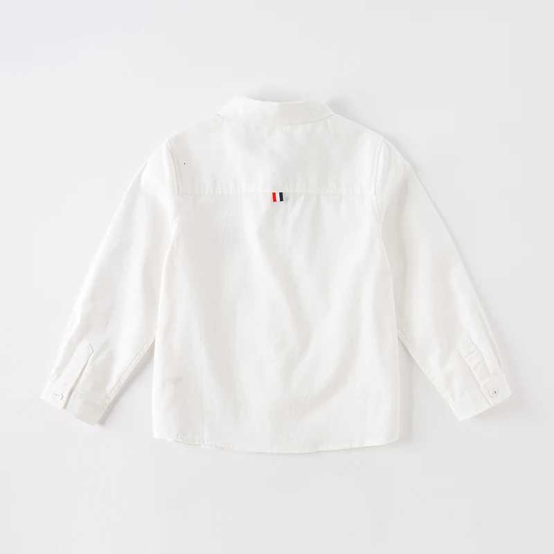 DK 3222467 Dave Bella Kids Shirt Boys 5-13 Years Solid Tops Childrens Shirts Long Sleeves Spring Autumn Cotton Shirt X250806