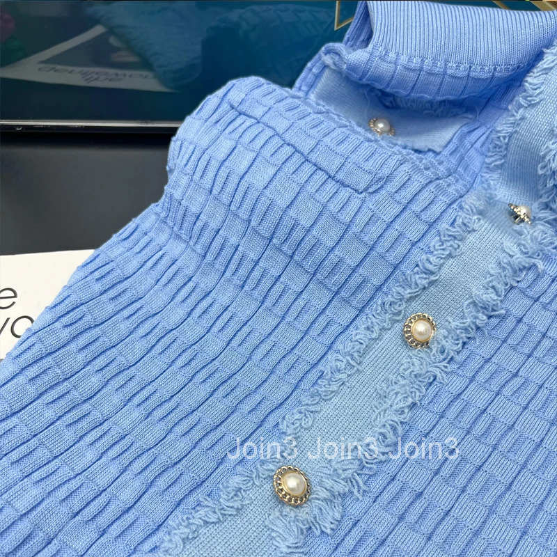 YuooMuoo New Arrival Women Knitted Long Dress Elegant V-neck Single-breasted Split Sweater Dress Office Lady Vestidos