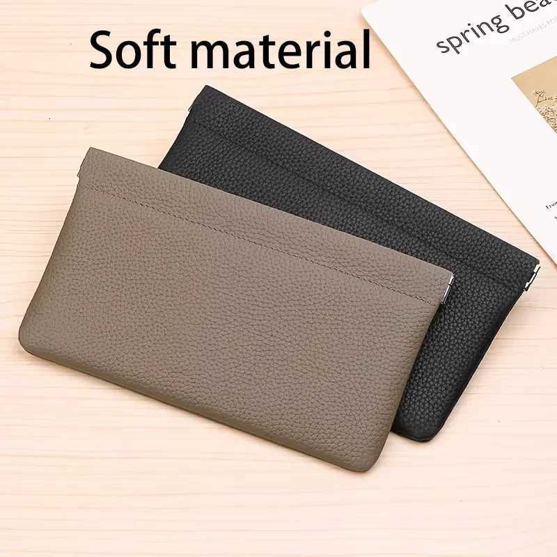 Real Cowhide Long Wallet Passport Drivers License Document Holder Data Cable Cosmetic Bag Storage Wallets for WomenXJ250806