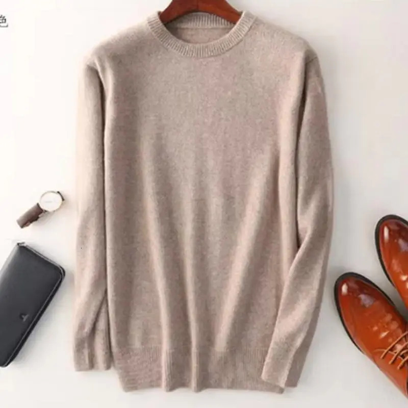Cashmere Cotton blend sweater men pull homme autumn winter sweter clothes sueter hombre man pullover sweaters 250805 - view 5