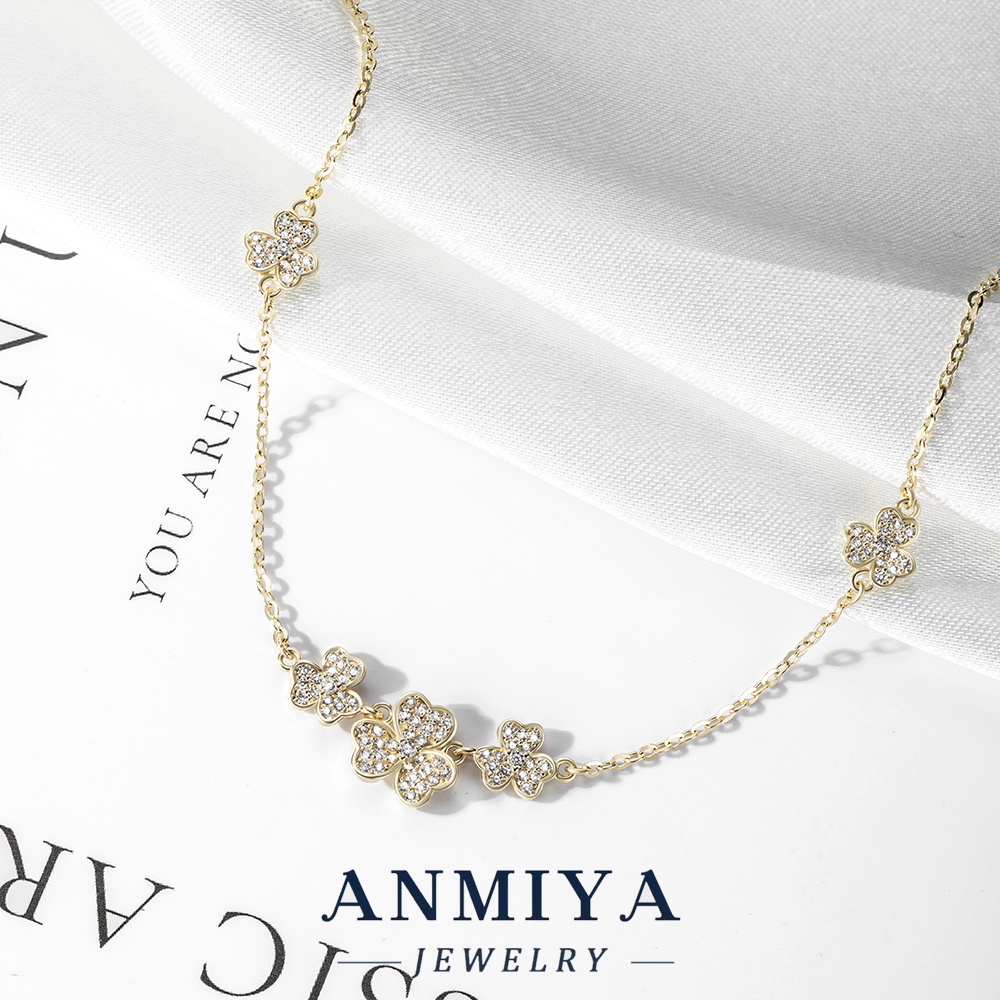 925 Sterling Silver Lucky Charm Necklace Multi-Clover Pendant Symbolism Versatile Tassel Jewelry for Daily Wear Occasions